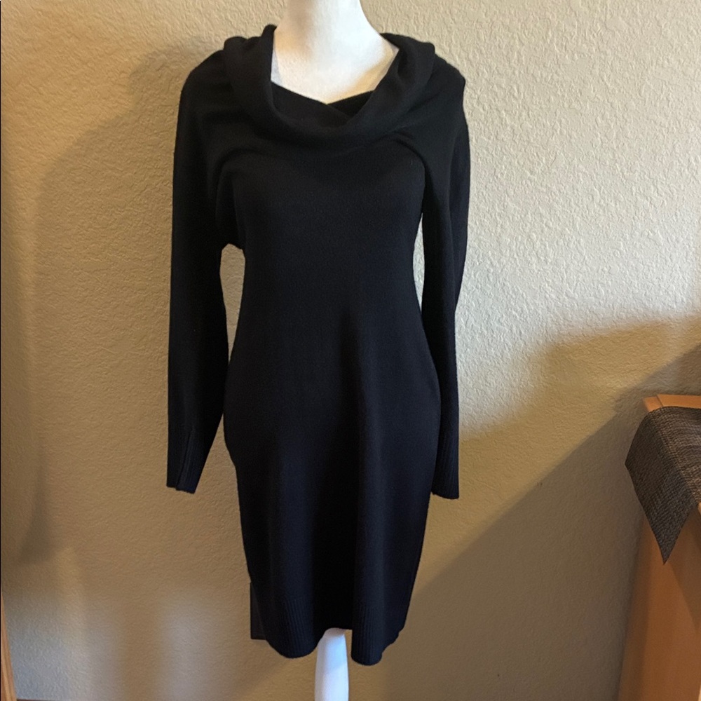 GNW Black cowl neck sweater dress.  EUC